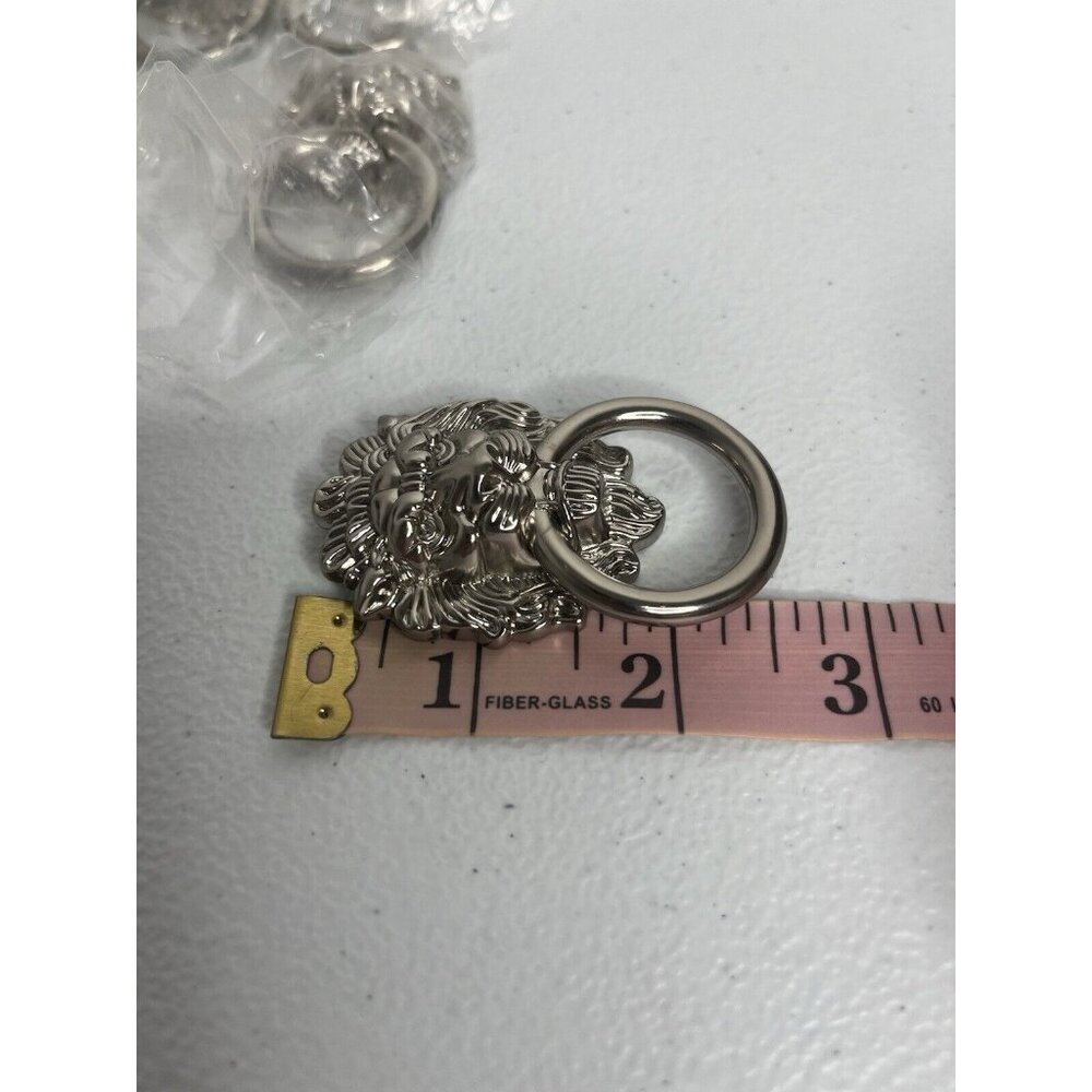 Lion Knocker Dresser Knobs Lion Head Pulls‎ Lot Of 8 - Picture 5 of 5
